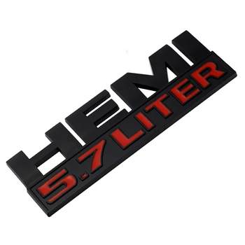 3D Car Mærkat Tilbehør Til HEMI 5.7 6.4 LITER Metal Emblem For Dodge Challenger Kaliber RAM Rejse Campingvogn Nitro Durango