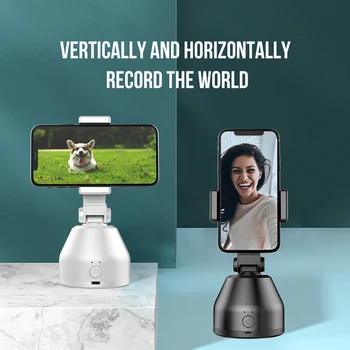 Smart Optagelse Selfie Stick Stativ Intelligent Følge 360° Rotation Ansigt Objekt Tracking Smart AI Gimbal Fotografering Kamera