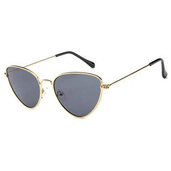 2020 rendy Tonet Farve Vintage-Formede Sol briller Famle dråbeformede Ocean CatEye Solbriller Kvinder Brand Designer Oculos de sol