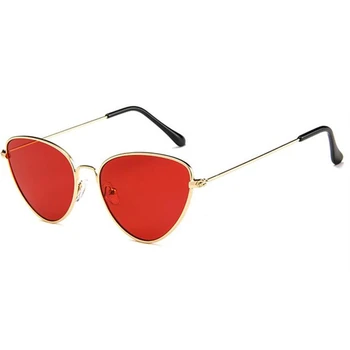 2020 rendy Tonet Farve Vintage-Formede Sol briller Famle dråbeformede Ocean CatEye Solbriller Kvinder Brand Designer Oculos de sol