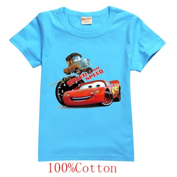 Disney Sommeren 3D-Print T-Shirt til Piger, Drenge, Teens McQueen Biler Kids T-shirt Børn, Korte Ærmer Animationsfilm Tshirt Tee Toppe Gave