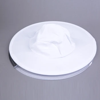 Dobbelt hvid bomuld tøj bee forebygge cap beskyttende hætte overflade net beskyttende hætte hat bier biavl