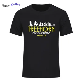 Jackie Treehorn Produktioner T-Shirt Inspireret af Big Lebowski Dude t-shirt porno Behagelig t-shirt,Casual kortærmet T-shirt