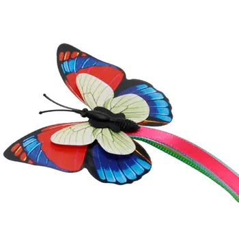 Interaktive Elektrisk Roterende Butterfly Kat Legetøj med To Erstatning Blottere Sommerfugle Cat Toy Spinning Teaser Legetøj