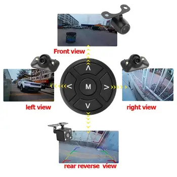 5Inch 360 graders fugleperspektiv System 4 Kamera Panorama Bil DVR Optager Parkering Hjælpe Overvåge Front+Bag+Venstre+Højre Cam