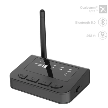 Bærbare Bluetooth-5.0 Lang Række Aptx HD LL Lav Latency SPDIF Optisk RCA Aux 3,5 mm Transmitter Receiver Trådløse TV-Adapter