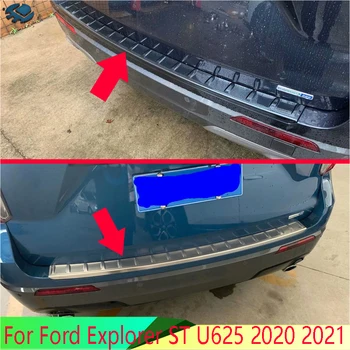 For Ford Explorer ST U625 2020 2021 Rustfrit stål bageste kofanger beskyttelse vindueskarmen uden kufferter dekorative plade pedal