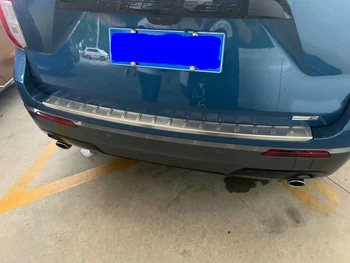 For Ford Explorer ST U625 2020 2021 Rustfrit stål bageste kofanger beskyttelse vindueskarmen uden kufferter dekorative plade pedal