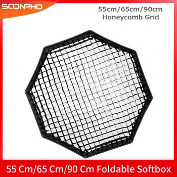 TRIOPO 55cm/65cm/90cm Honeycomb Gitter for TRIOPO Sammenklappelig Octagon Softbox Paraply Blød boks fotografering studio tilbehør
