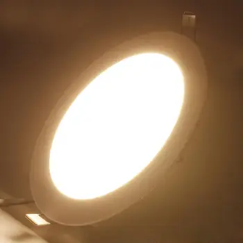 9W 12W 15W 18W Ultra-tynd Rund Led-Panel Lys Forsænket Badeværelse Loft Led Lampe Jul Dæmpes, Varm Hvid Downlight