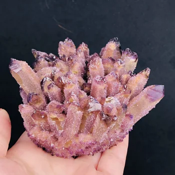 Naturlig Karamel Krystal Kvarts Cluster Sten, Mineraler Stor for Meditation, Positiv Healing Hjem Dekoration Reiki Chakra