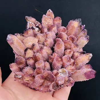 Naturlig Karamel Krystal Kvarts Cluster Sten, Mineraler Stor for Meditation, Positiv Healing Hjem Dekoration Reiki Chakra