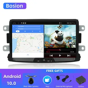 Bosion android 10.0 bil dvd ' en Dacia Lodgy Logan Duster Sandero med 1-din radio gps-video wifi navigation, multimedie-afspiller