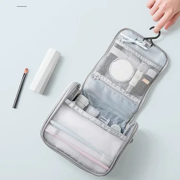 Bærbare Letvægts Rejse Cosmetic Bag Multifunktion Toiletartikler Taske Hængende Vask Pose Tandbørste Vask MakeUp Taske Organizer Smart