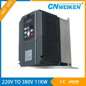 VFD 4KW 5,5 KW V/F 220V Inverter Enkelt-Fase Input til 380V 3-Faset udgangsspænding Frekvens Converter