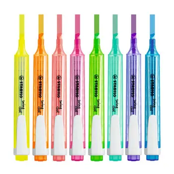 Stabilo Swing Cool Pastel Highlighter Milkliner Highlighter Pen 275 Markører 3mm Tyk Linje Skolens Brevpapir 8Colors/Masse