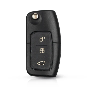 KEYYOU 433MHz 4D63/4D60-Chip Flip Fjernbetjening Bil-Tasten For Ford Focus 3 2 Mondeo Fiesta Key Fob Case 3-Knappen 80/40 Bit