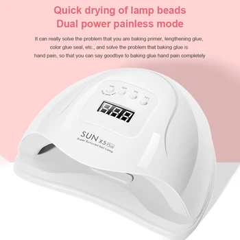 120W SUNX PLUS UV-LED-Lampe Nail dryer For Alle Geler 36 Lysdioder Tørretumbler Lampe polske Solen Lys Timer 10/30/60s For Søm Tørretumbler