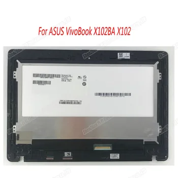 LCD-Display Skærm Touch Screen Glas Digitizer Assembly med ramme For ASUS VivoBook X102BA X102 B101XTN01.1