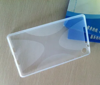 1x Clear Screen Protector, Silikone X Line Blødt silikone Gummi, TPU Gel Hud Shell Cover Case Til Google Nexus 7 II 2nd 2gen 2013