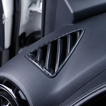 2STK Rød Sort instrumentpanel ventilationsspjæld Dække ABS-Carbon-Fiber Materiale Dekorere til Mazda CX-3 2016 2017 CX3 Mat Sølv LHD RHD L/R