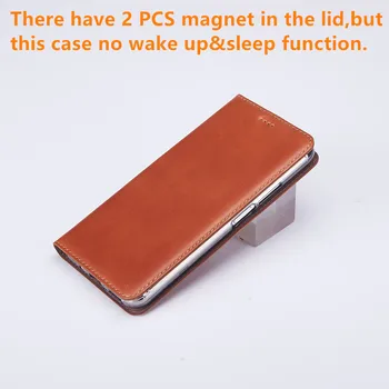 Ægte læder magnetisk flip case-kort lomme til Motorola Moto En Action/Moto En Vision/Moto En Hyper telefonen tilfælde kisckstand
