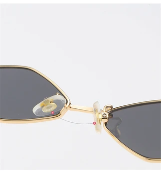 Retro Metal Lille Ramme Solbriller Kvinder Fashion Diamond Havet Stykke UV-Beskyttelse Sol briller