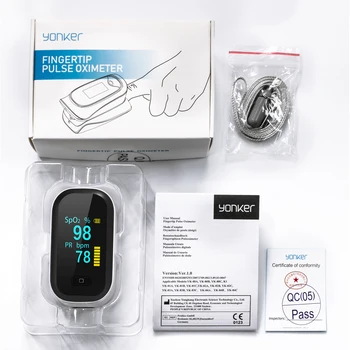 Finger Oximeter Digital Pulse Oximeter Blodets Ilt-Mætning Meter Fingerspids SPO2 PR Overvåge Sundhedspleje Oximetro De Dedo