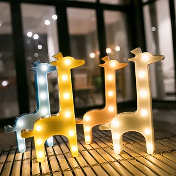 LED-3D-Light Night Light Kids Gave Legetøj For Børn, Soveværelse Parti Hjem Dekoration Lampe Indendørs Tabel Dejlige Dyr Belysning