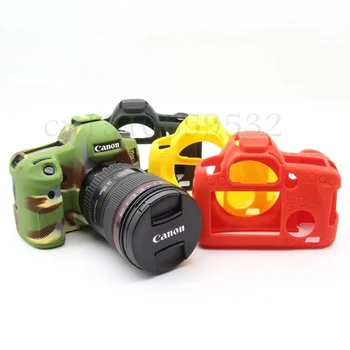 Gummi Silikone Case Kamera Taske til CanON 6D Gummi Kamera Taske Tilfælde Dække for 6D Sort Rød Gul Camouflage