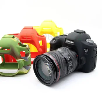 Gummi Silikone Case Kamera Taske til CanON 6D Gummi Kamera Taske Tilfælde Dække for 6D Sort Rød Gul Camouflage