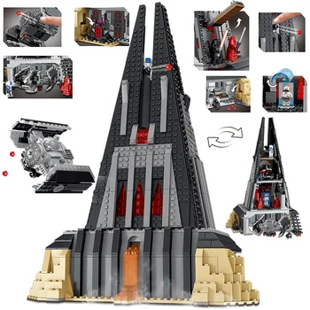 Star& Krig Darth Vader 's Castle Sæt Model byggesten Mursten DIY Legetøj til Børn Gif' er