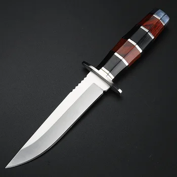 Offentlig kniv selvforsvar bærbare multifunktionelle lille kniv høj hårdhed overlevelse kniv lige kniv