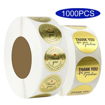 1000Pcs Japan Søde Tak Mærkat Tætning Label håndlavet Hjerte Kawaii Papirvarer Bryllup Julegave Scrapbooking Materiale