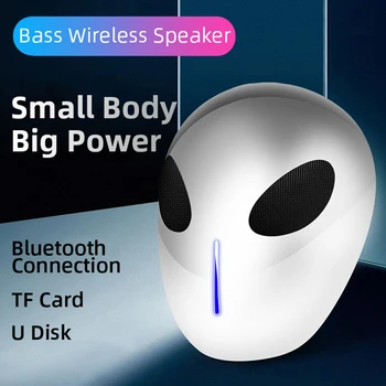Bærbare Bluetooth-Højtaler Fremmede Trådløse Mini Kolonne Multi-funktion Subwoofer Understøtter FM-Radio til RF-USB LED Musik Spiller Bas Kasse