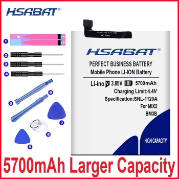 HSABAT 0 Cyklus Nye 5700mAh BM3B Batteri til Xiaomi Mi Mix 2 2S II 5.99