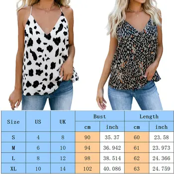 Kvinder Sommeren Leopard Printet Vestd Cami 2020 Mode uden Ærmer Sexet-V-hals Afslappede Street-Top Tanken Vest