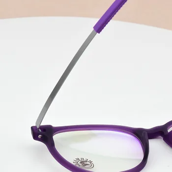 2020 nye TR90 Runde titanium briller ramme kvinder briller mænd brillestel Brand computer recept nærsynethed briller Nørd