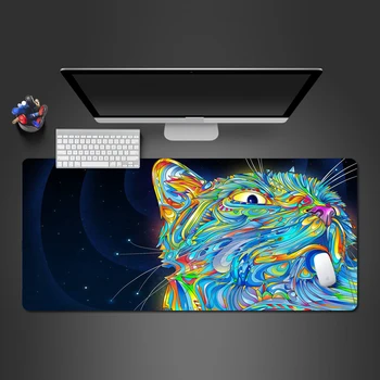 Personlige 3D-Line Effekt Farven Leopard musemåtte Avancerede Non-slip Computer Tilbehør Spiller Pad Blodige Mus og Tastatur Mat