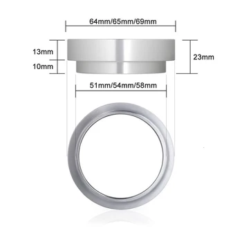 Aluminium IDR Intelligent Dosering Ring Til Brygning Skål Og Pulver Espresso Barista Værktøj Til 58 51 54 MM Profilter Og Sabotage