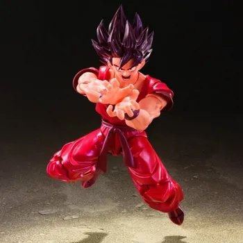BANDAI Dragon Ball Super SHF Son Goku kaiouken Action Figur PVC Samling Model Animationsfilm Toy Super Saiyajin Figur Legetøj For Børn