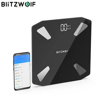 BlitzWolf BW-SC3 Smart WIFI APP Control kropsfedt Skala Digital LED-Skala USB-Opladning, 13 Krop Målinger Data Analyse Smart Home