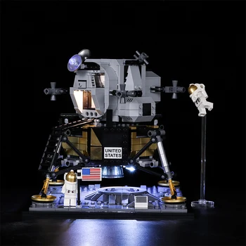 Vonado Lys DIY-Serien Kompatibel For Lego 10266 Apollo 11 På Månen Landing Bakke LED Belysning Julegave legetøj børn