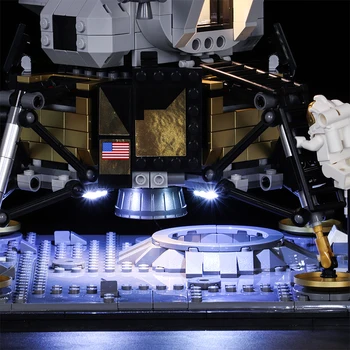 Vonado Lys DIY-Serien Kompatibel For Lego 10266 Apollo 11 På Månen Landing Bakke LED Belysning Julegave legetøj børn