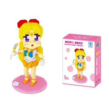 600pcs+ Sailor Moon Anime Diamant byggesten Chiba Mamoru Kino Makoto Hino Rei Figur Model Blok Legetøj Med Mirco Mursten