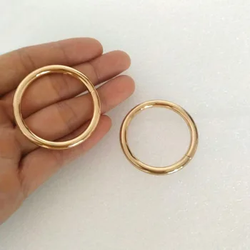 20pcs/masse Engros-Jern O-ring åben rund ring Lys guld/Sølv farve til tasker gratis forsendelse Ring-40MM