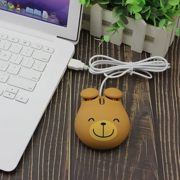 CHYI Søde Dyr Form Ergonomisk Kablede Mus 3D USB-tilsluttet Optisk Bærbar Mini-Computer Mus Børn Gaver Til Laptop, Desktop