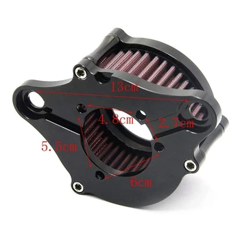 Motorcycle Intake Filter System Air Filter Kit Air Cleaner for Sportster XL883 XL1200 1993-2016