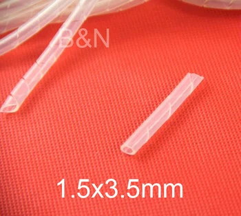 1,5 mm x 3,5 mm silikone snoede rør optisk fiber KBG Conduit Ærmer beskyttelse ærme beskyttende beklædning optisk fiber ferrule