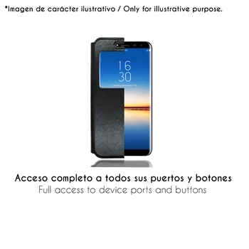 Stå tilfælde Projektmappe vindue med magnet cover smartphone Huawei S Smart 2020 (4G) 6.1